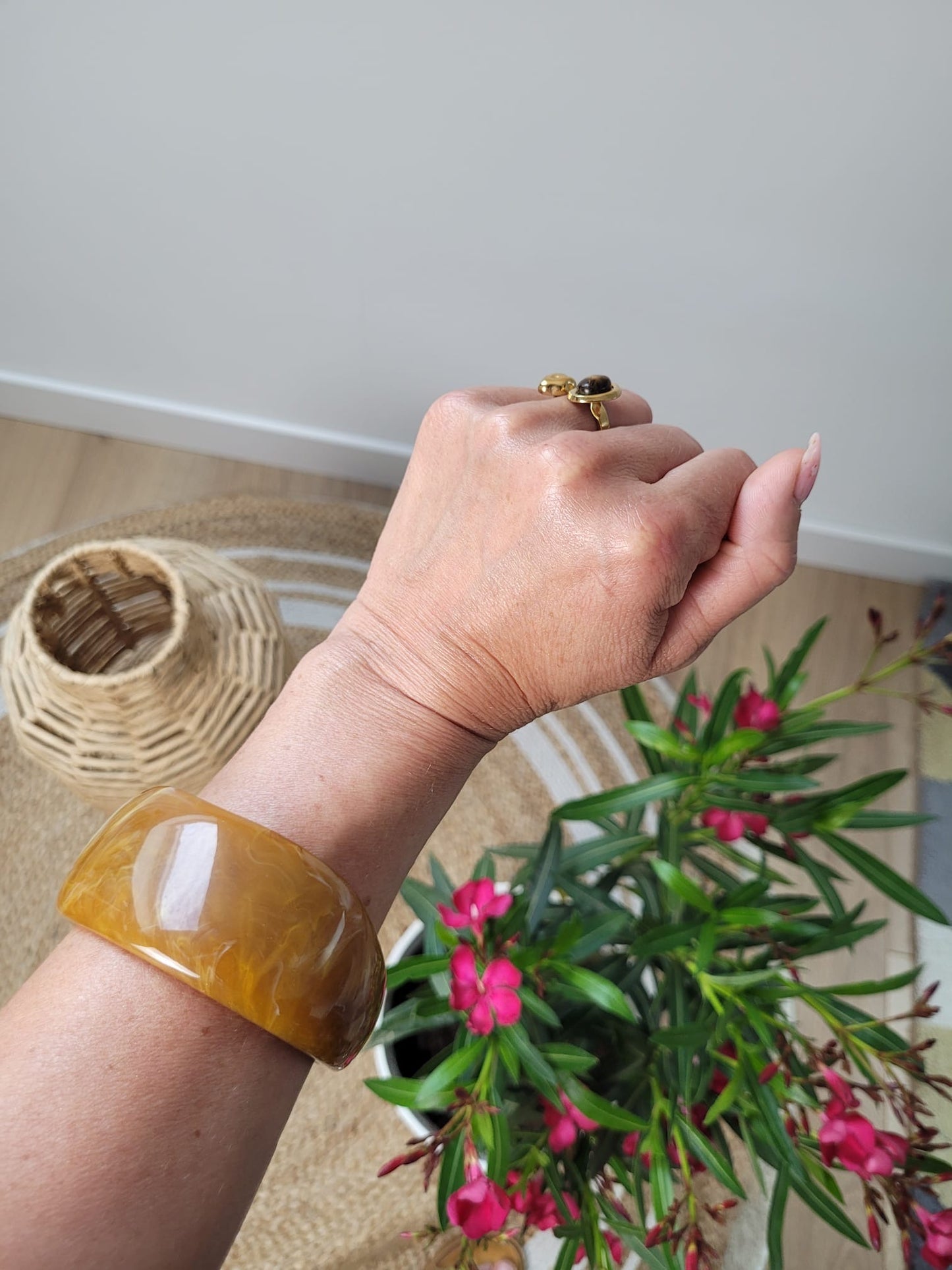 Camel - Bracelet large brun