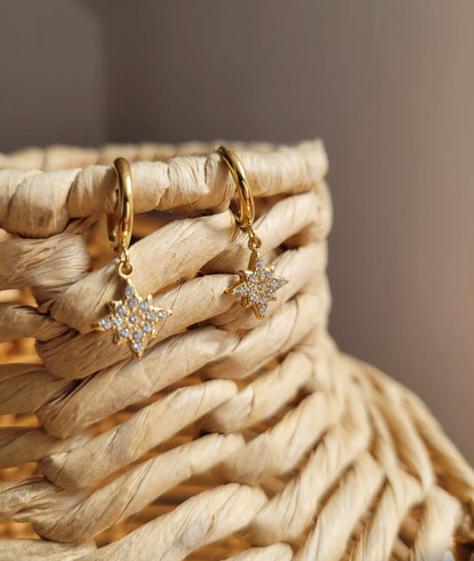 Eline - Boucles d'oreilles en acier inoxydable