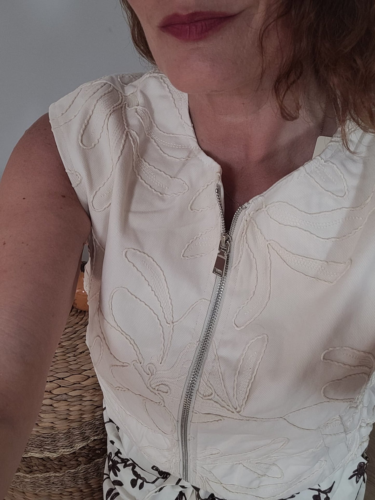 Rachel - Gilet court sans manches