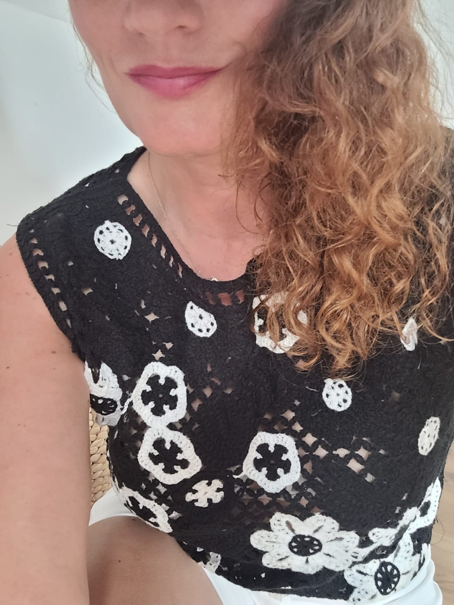 Katia - Top Sans Manches avec motifs floraux