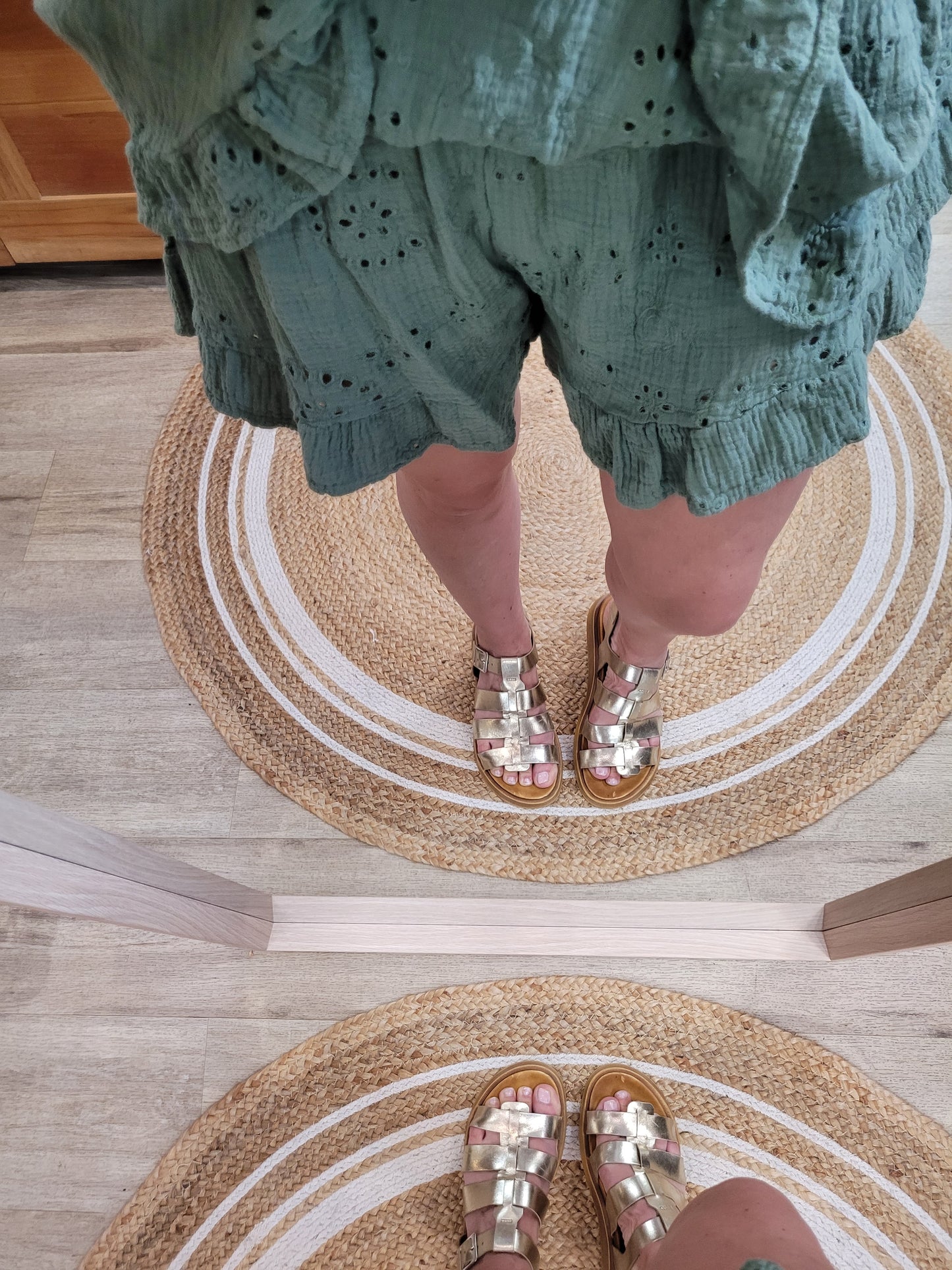 Salsa - Robe à broderie avec short intégré, élastiquée