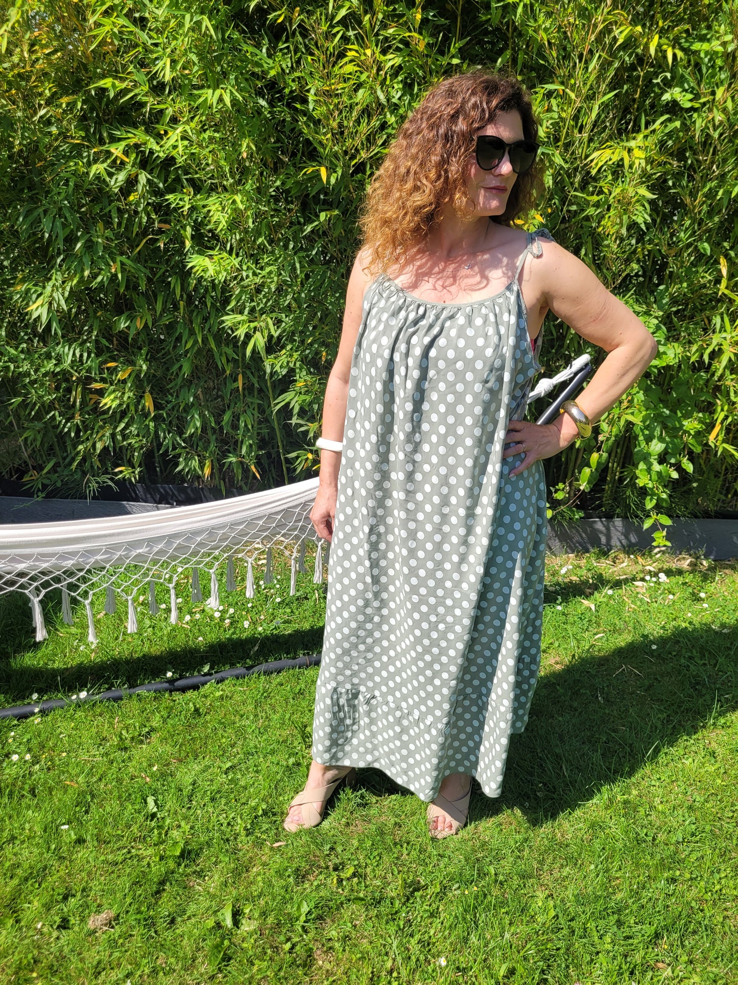 Polka (Grande taille) - Robe longue à pois