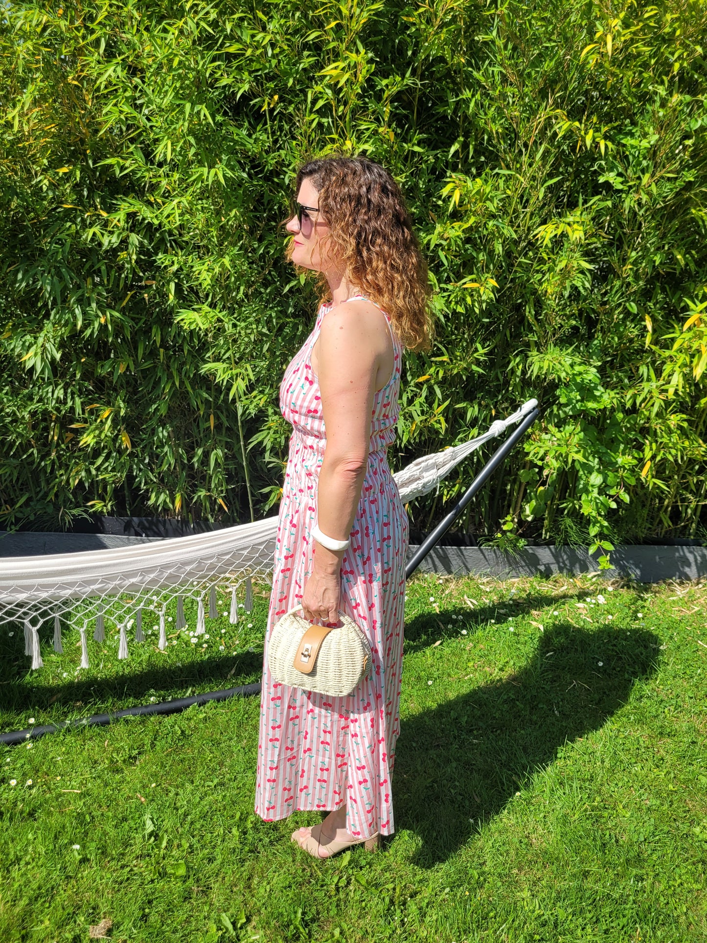 Cerise - Robe longue imprimée