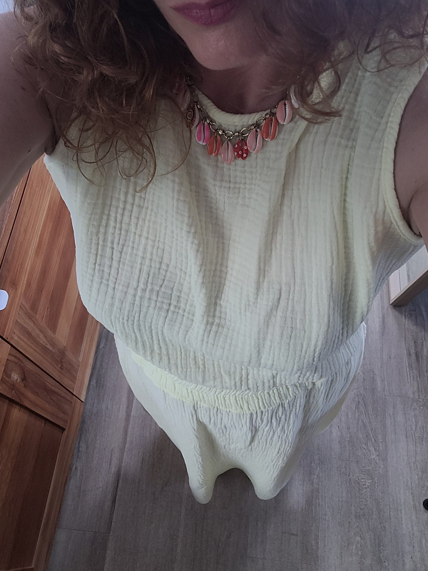 Gaya - Ensemble top et jupe gaze de coton