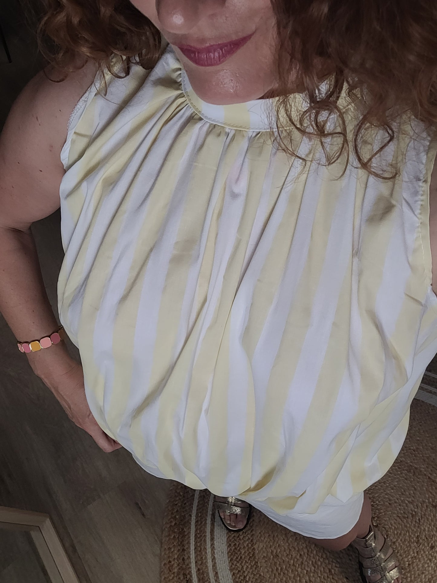 Rita - Chemise à rayures dos nu
