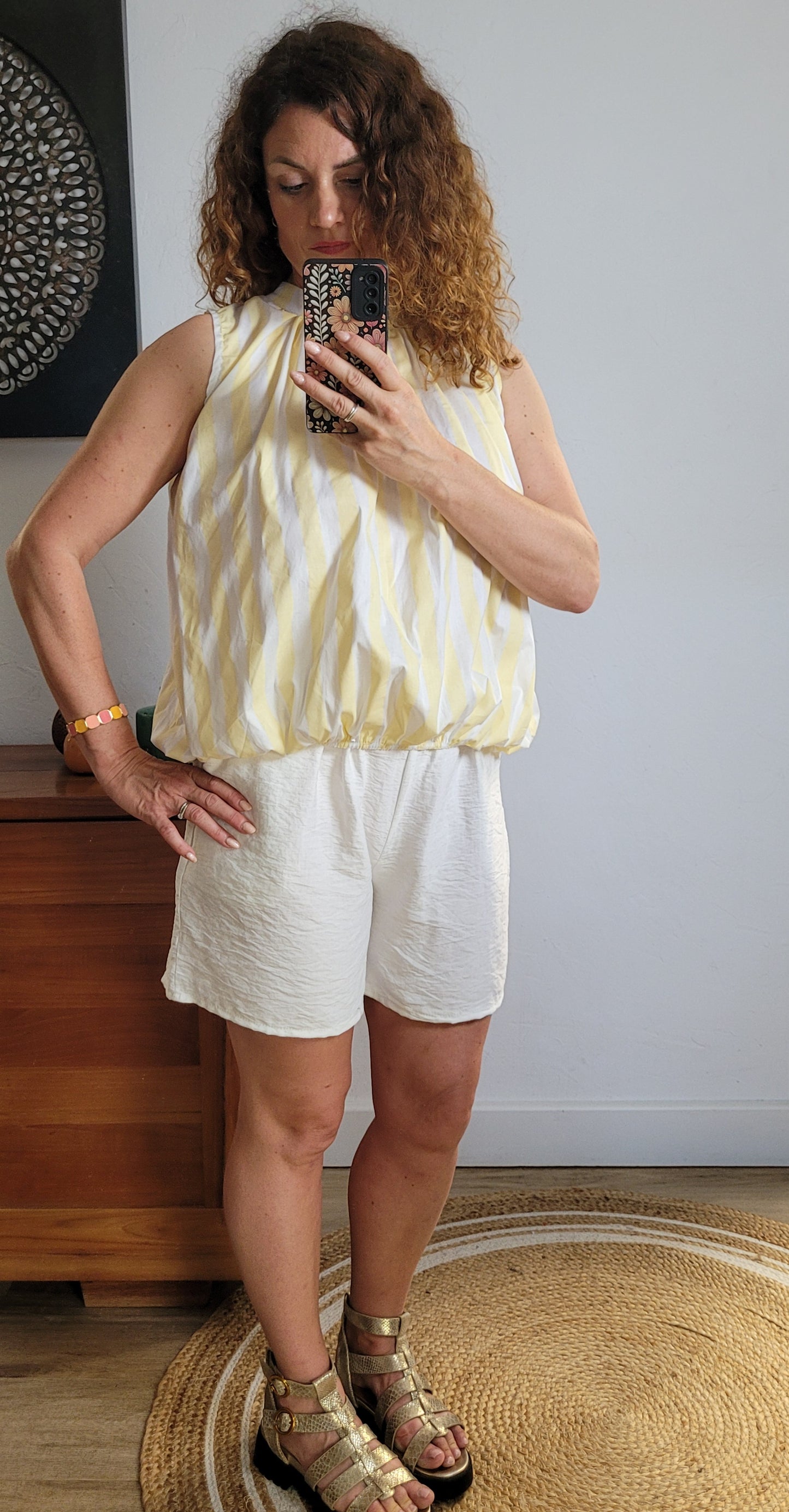 Rita - Chemise à rayures dos nu