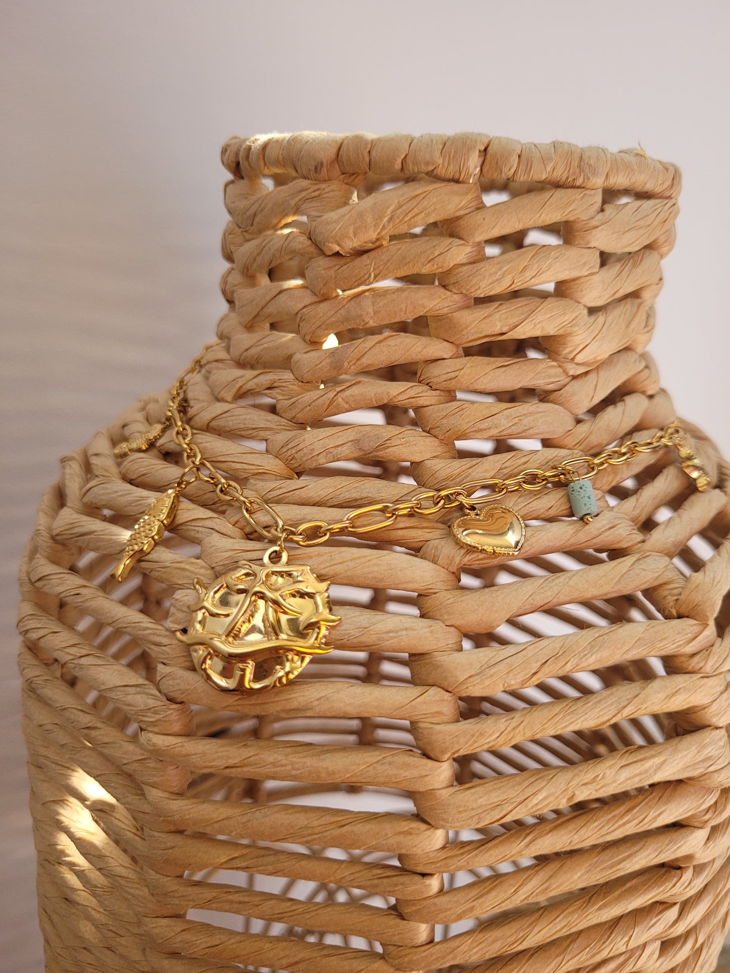 Collier breloques océan