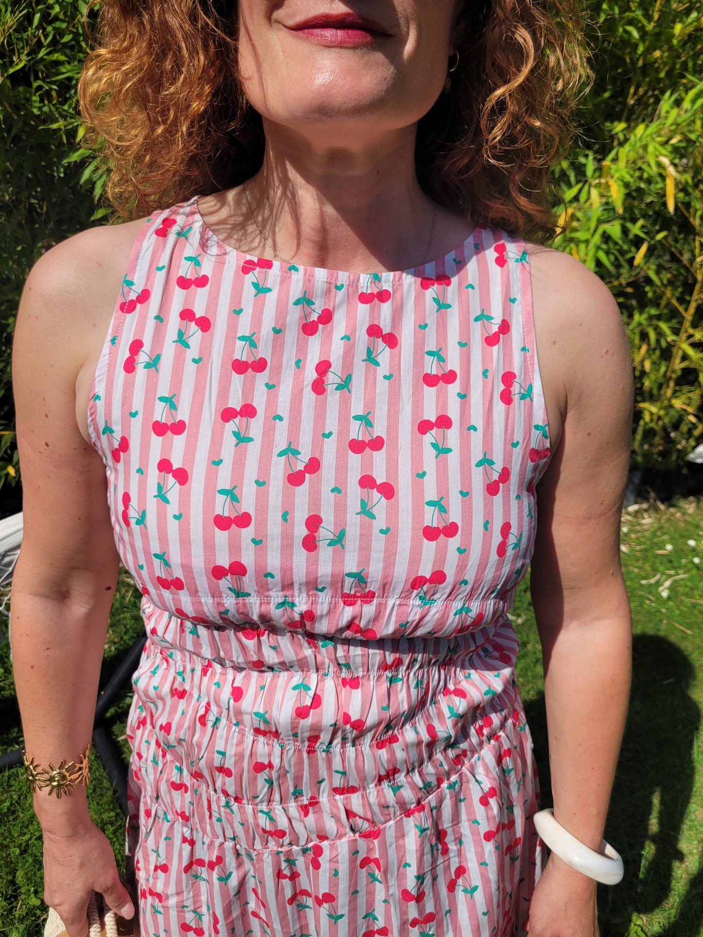 Cerise - Robe longue imprimée